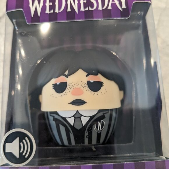 Wednesday Addams Bitty Boomer Collectible Mini Bluetooth Speaker Netflix 2" - Picture 6 of 12